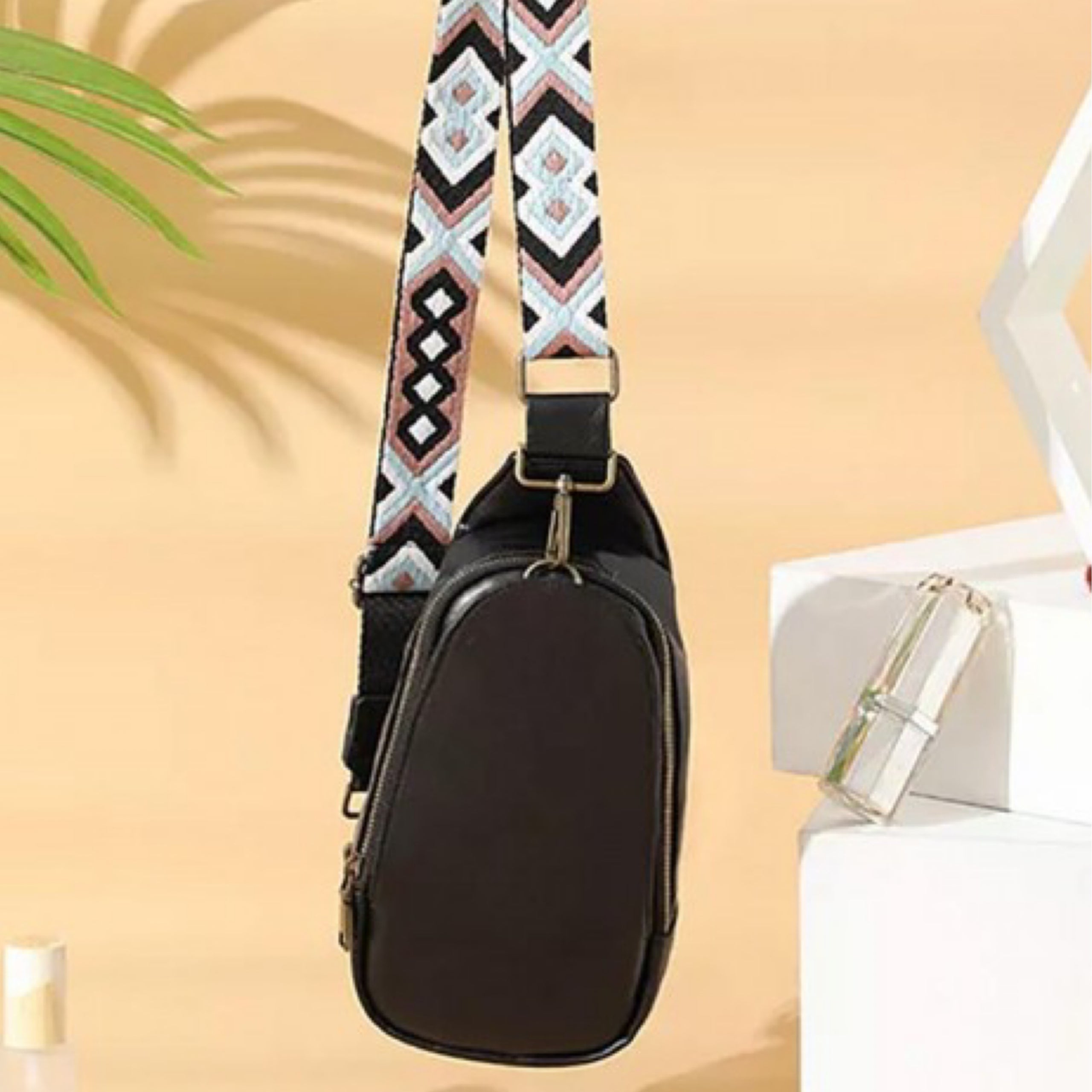 Broad strap sling bag on sale